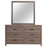 Axat 6-drawer Dresser with Mirror Barrel Oak