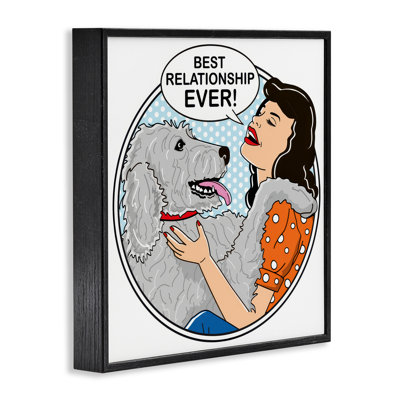 «Best Relation Ever Dog», reproduction de giclée sur toile par Dog Is Good