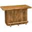 Barre en bois de cèdre Fireside Lodge de 5 pieds - Naturel - Finition d'armure - Réfrigérateur à droite