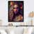 Impression noire sur toile encadrée sélectionné