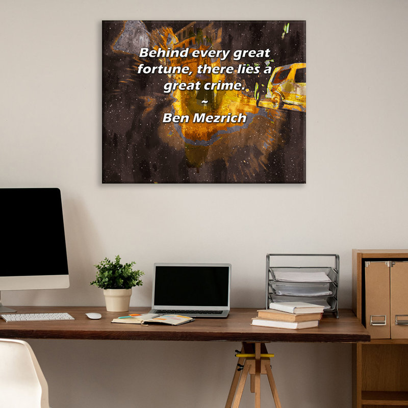 Astoria Grand Gallery Wrapped Canvas By Ashley Earley: "Where there is light, there is a way out of t, 17" H x 24" W