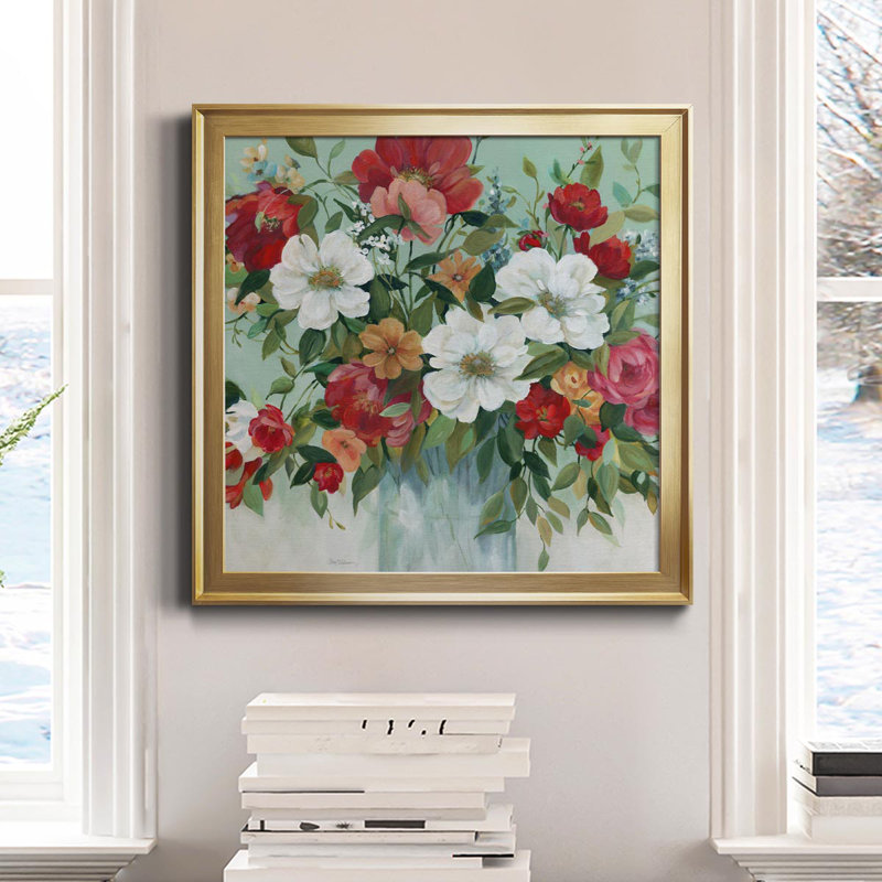Country Charmer - Peinture sur toile encadrée, Or, H 34,5 po x l 34,5 po x P 1,5 po
