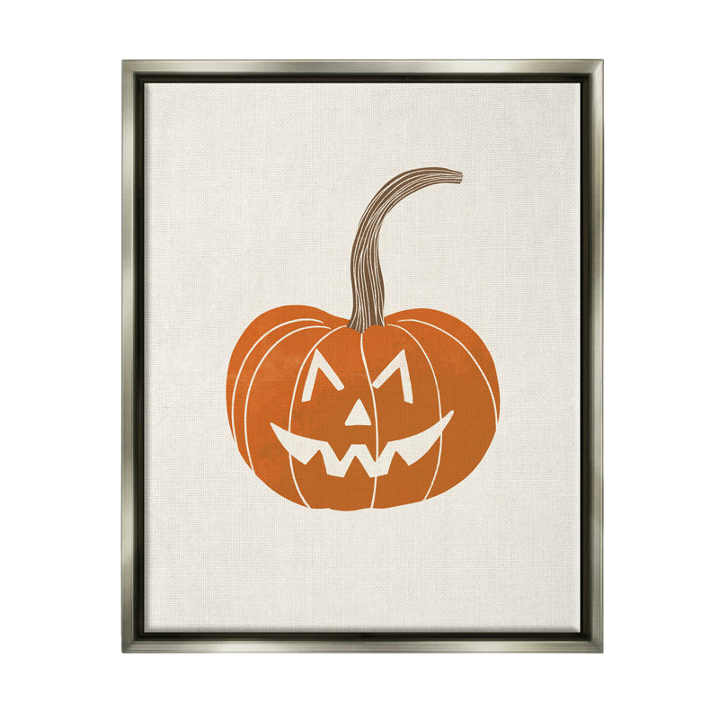 «Happy Jack-o-Lantern Smile» par Taylor Shannon Designs - impression sur toile, H 21 po x l 17 po x P 1,7 po