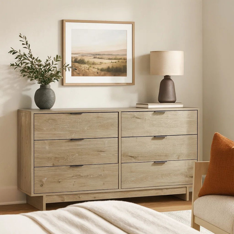 Senait 6 Drawer 59" W Double Dresser