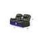 Causeuse inclinable électrique contemporaine avec console, rangement, porte-gobelet en acier inoxydable et enceinte Bluetooth