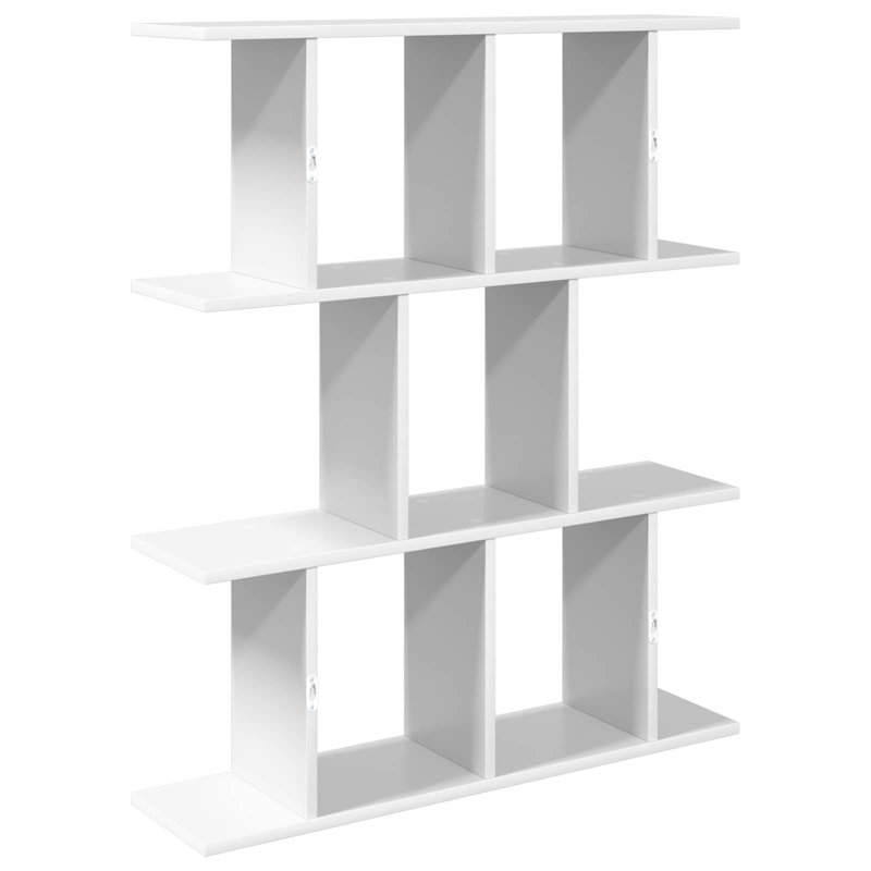  Wall Shelf with Shelf with Storage Engineered Wood Shelving Decorative, 96 cm H x 102 cm L x 20 cm D