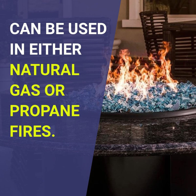 Starfire Reflective Clear Glass Fire Pit Fuel
