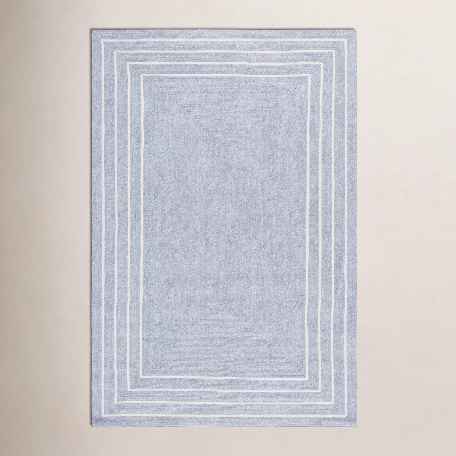 Machine Washable Hand-Woven Braided Rug, Rectangle 3' x 5'