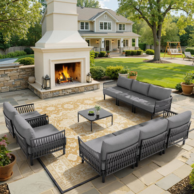 Outdoor Patio Sectional Sofa Set