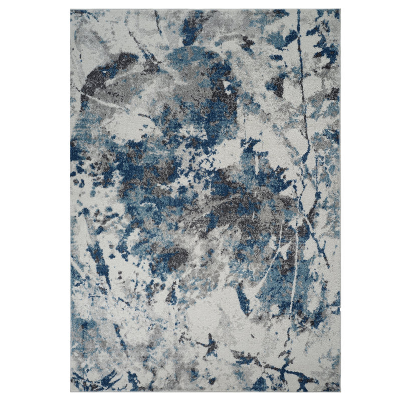 Tapis tissé à la machine Charolene, Rectangle 2 pi x 3 pi