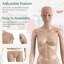 Mannequin de mannequin féminin ajustable de forme rectangulaire de 69 pouces avec support pour torse 