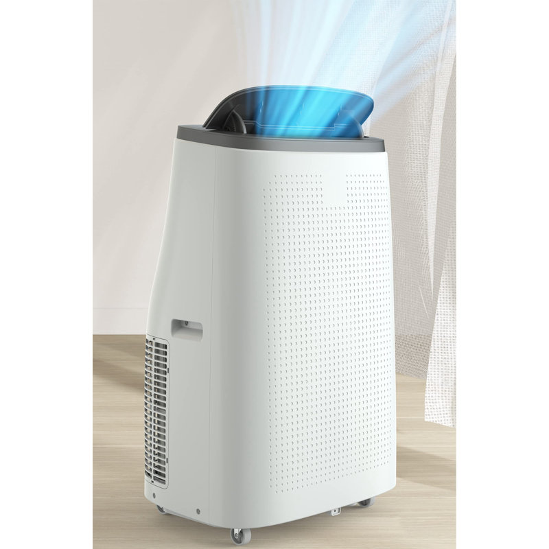 Zstar 14000 BTU Portable Air Conditione for 750 Square Feet with Remote Included, Gray