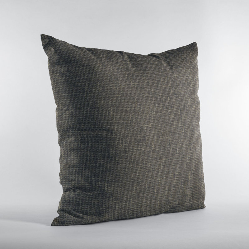 Linen Reversible Throw Pillow, 20" x 36", Espresso