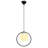1-Light Single Globe Pendant with Adjustable Cord