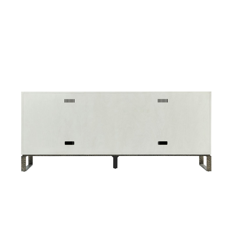 Essence 80'' White Oak and Metal Sideboard