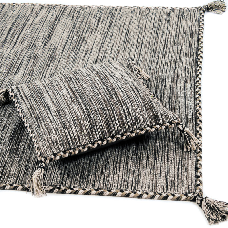 Piero Solid Colour Hand Woven Area Rug, Rectangle 160 x 230cm