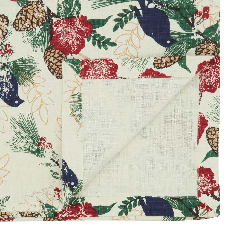Runner_Pinecones And Birds Long Table Runner, 90" L x 14" W