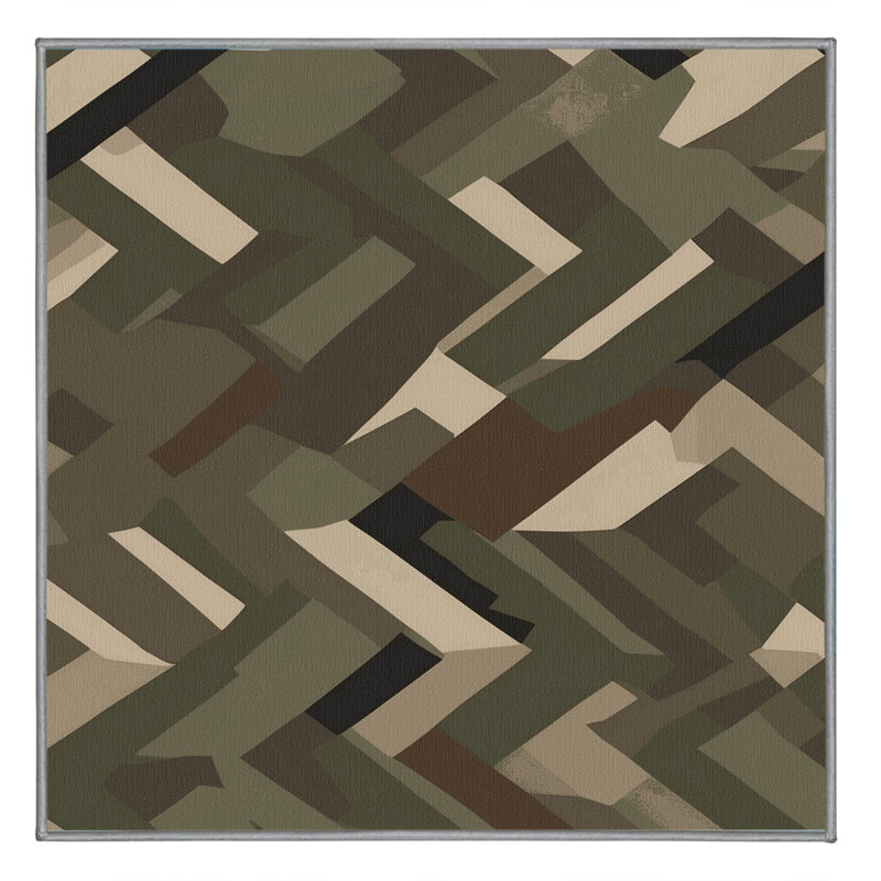 Shadow Route Rug, Square 5'