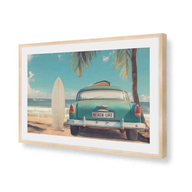 «Endless Coastline», reproduction d'art, H 13 po x l 17 po, Érable brut