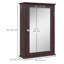 Armoire de salle de bain avec miroir, armoire à pharmacie murale avec tablettes
