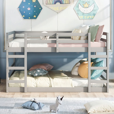 Full Over Full Bunk Bed With Ladder