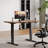 Guimauve Height Adjustable Electric Standing Computer Desk With Non-Spliced Desk Top Home Office Desk-1810164578-1810164576-1806126415
