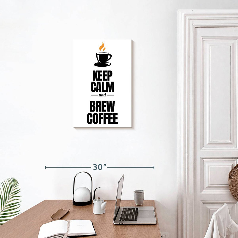 Citation de café Tergel, H 24 po x l 16 po
