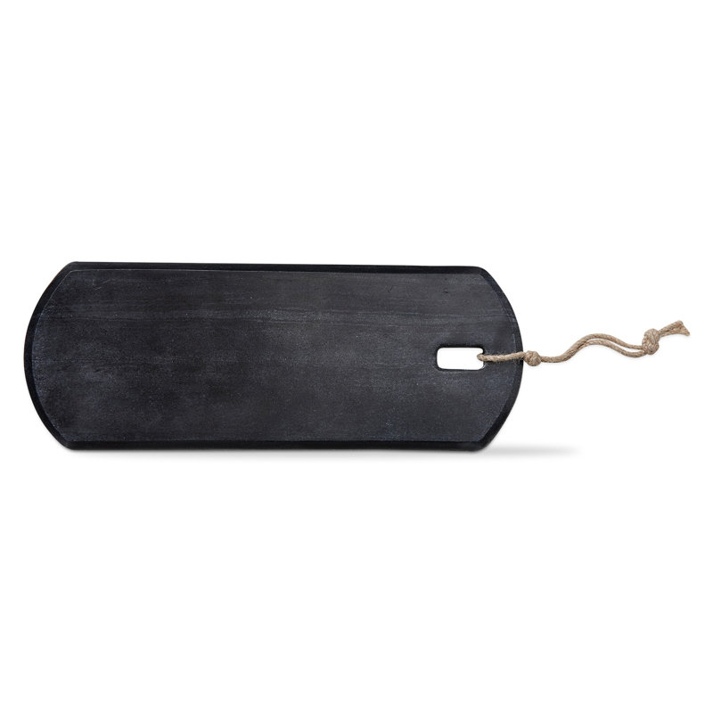 Plateau en marbre Chalil, H 0,5 po x l 16 po x P 6 po, Noir