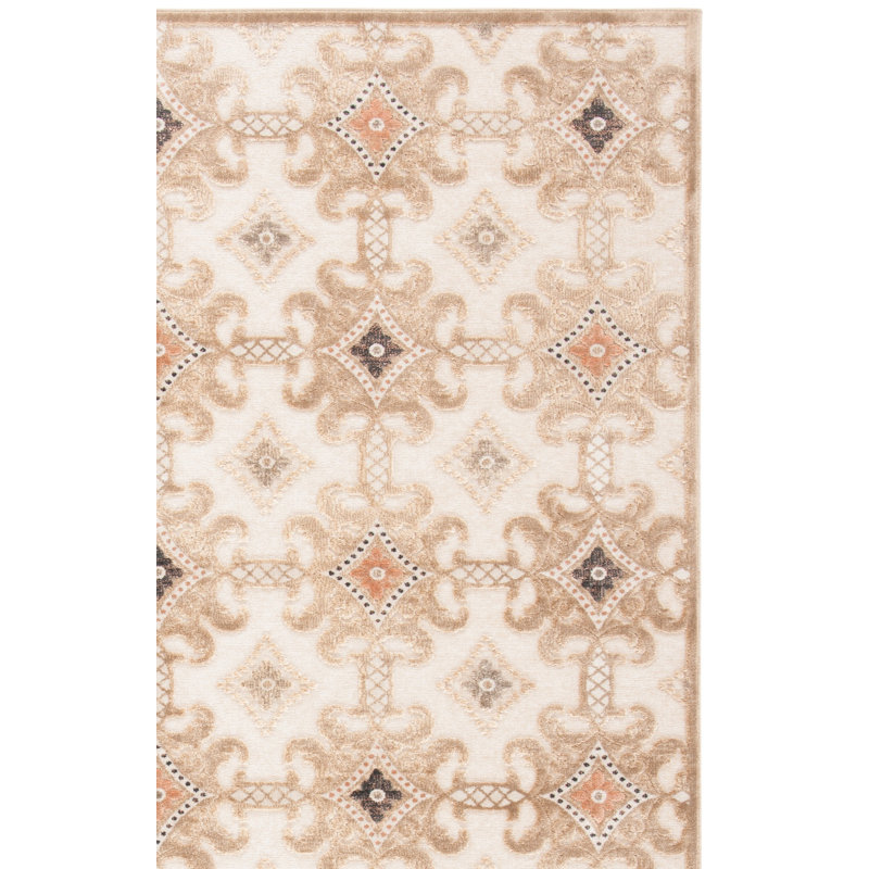Tapis Heie caramel / crème