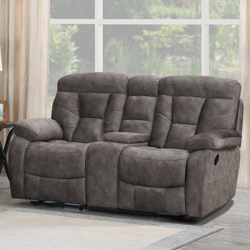 Aonesty Upholstered 78'' Reclining Loveseat