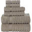 Ensemble de serviettes 6 pièces 100 % coton Brenna-1529370785