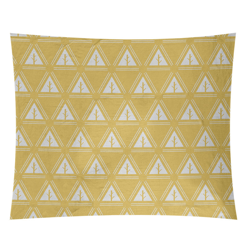 Tapisserie Barbra, H 68 po x l 80 po, Jaune / Gris