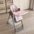 Adjustable High Chair For 6 Months To Years, With Reinforced Steel Frame, - Tip Base, Detachable Dual Layer Tray, 5 Height Settings, And Ergonomic Design Travel Home-2040325164