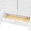 Lit superposé simple avec garde-robe, 6 tiroirs, rangement à levage hydraulique-990122893