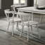 Ensemble de chaises d'appoint 2 pièces rustique, structure en bois massif-2130288776