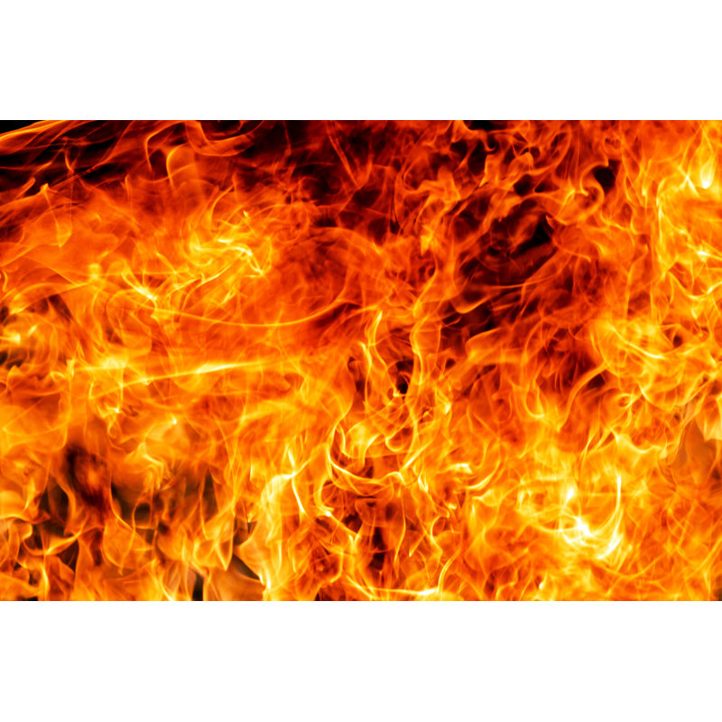 Fire Flame Background by Saritwuttisan - Wrapped Canvas Print, 30cm H x 46cm W