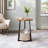 21.9" Round Small End Table with Storage Fabric Bag ,Bedside Table for Living Room, Bedroom