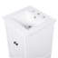 Meuble-lavabo de 20 po avec lavabo, armoire de salle de bain avec deux portes, butoir de porte magnétique et patins réglables, tiroir blanc-184695131