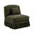 Armless Sofa Chenille W/1 Pillow -Green