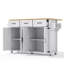 140 cm W Kitchen Island with Top
