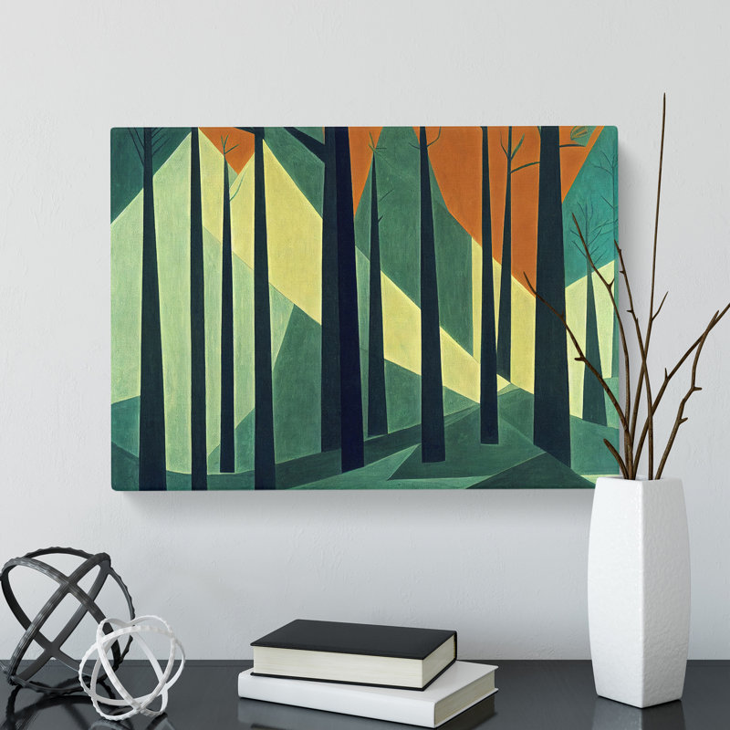 Resplendent Abstract Forest - Wrapped Canvas, 50cm H x 76cm W x 3cm D