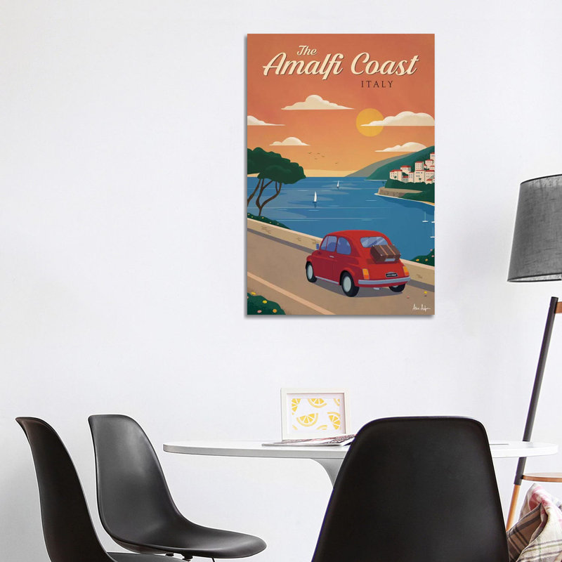 Amalfi Coast - impression sur toile tendue, H 40 po x l 26 po x P 1,5 po