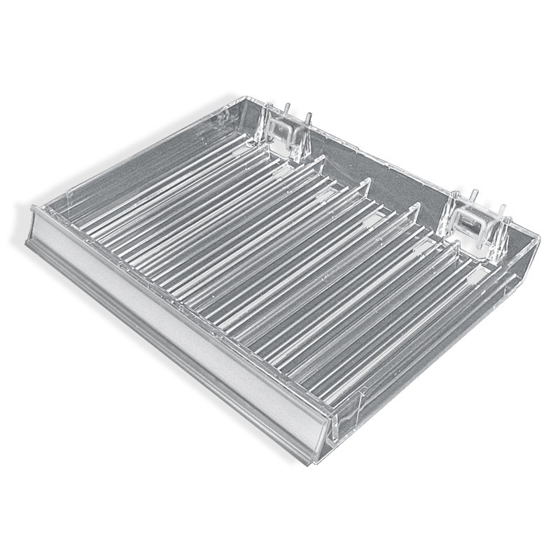 Six Compartment Nail Polish Tray W/ Flip Front, 2-Pack
