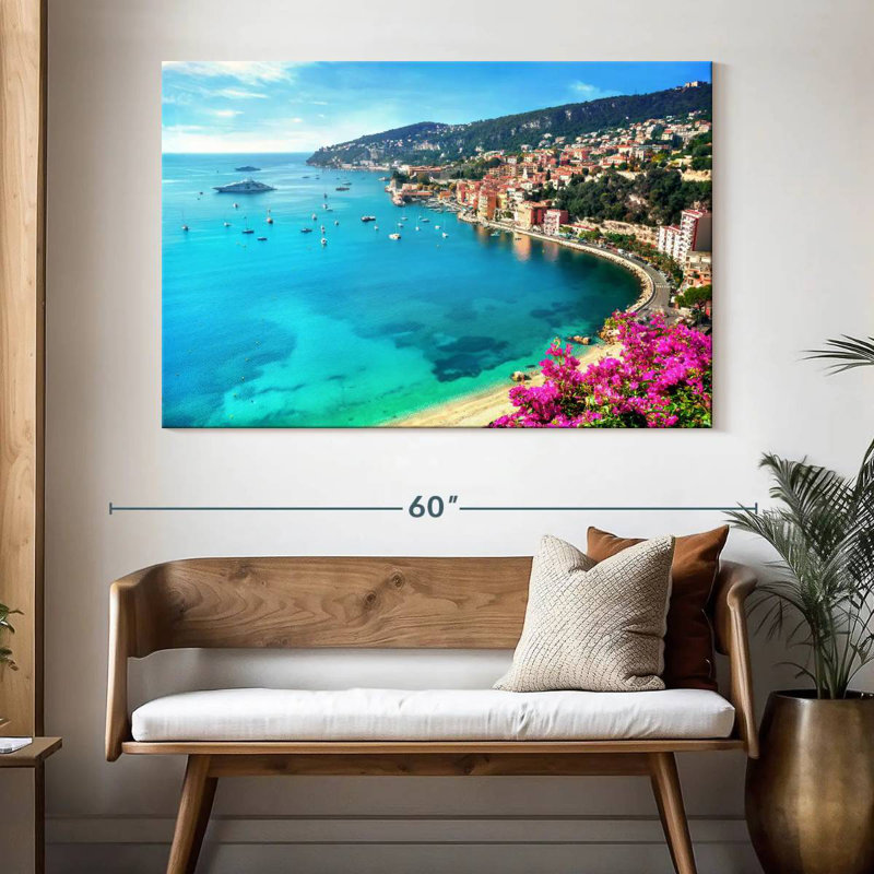 Gillard Villefranche-Sur-Mer Coastal Gillard, H 34 po x l 51 po