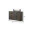 Mobilier de chambre à coucher moderne de style transitionnel 1pc