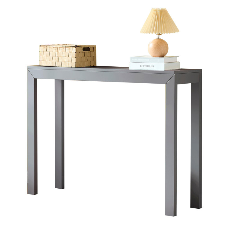Console moderne pour le hall d'entrée ou le salon, table de canapé étroite avec un design rectangulaire élégant pour le couloir ou le canapé derrière