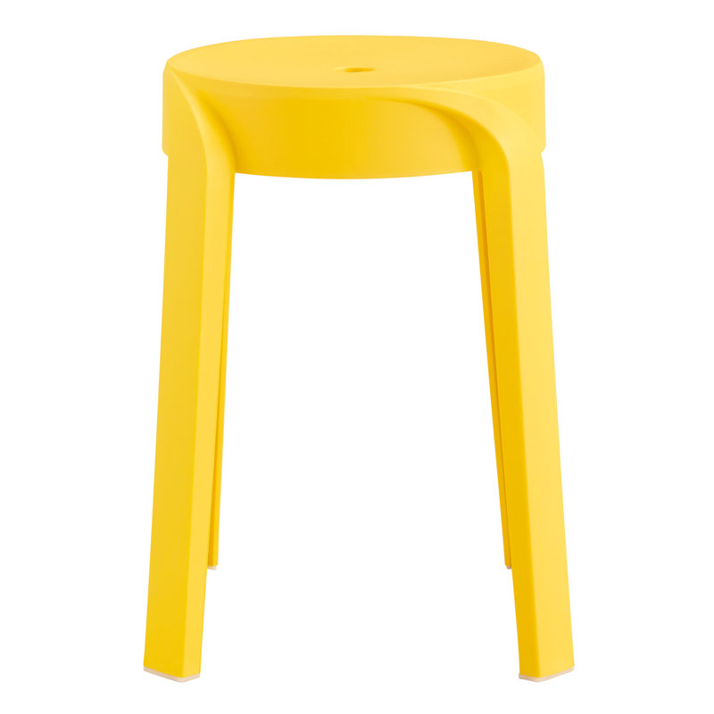 Of 6 Round Plastic Stools, Multi-Color Options, 3.3Lb Weight, 25Lb Package, Versatile Use, Mustard Seating - Stable And Secure
