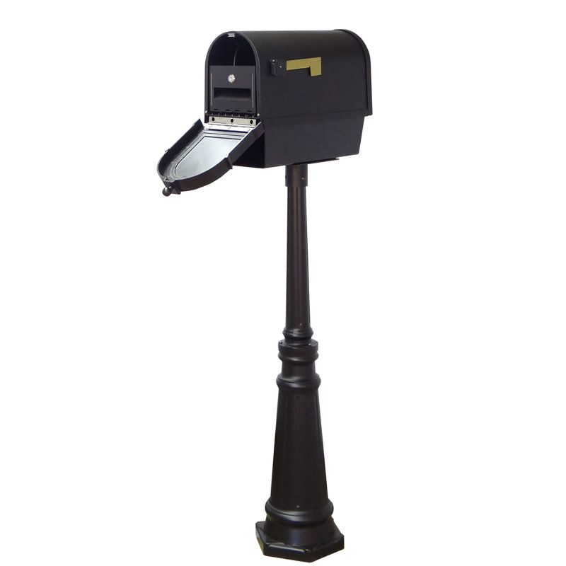 Boîte aux lettres verrouillable avec poteau Berkshire, H 57 po x l 10 po x P 20 po