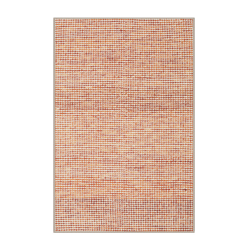 Tapis contemporain brun / rouge, Rectangle 8 pi x 12 pi
