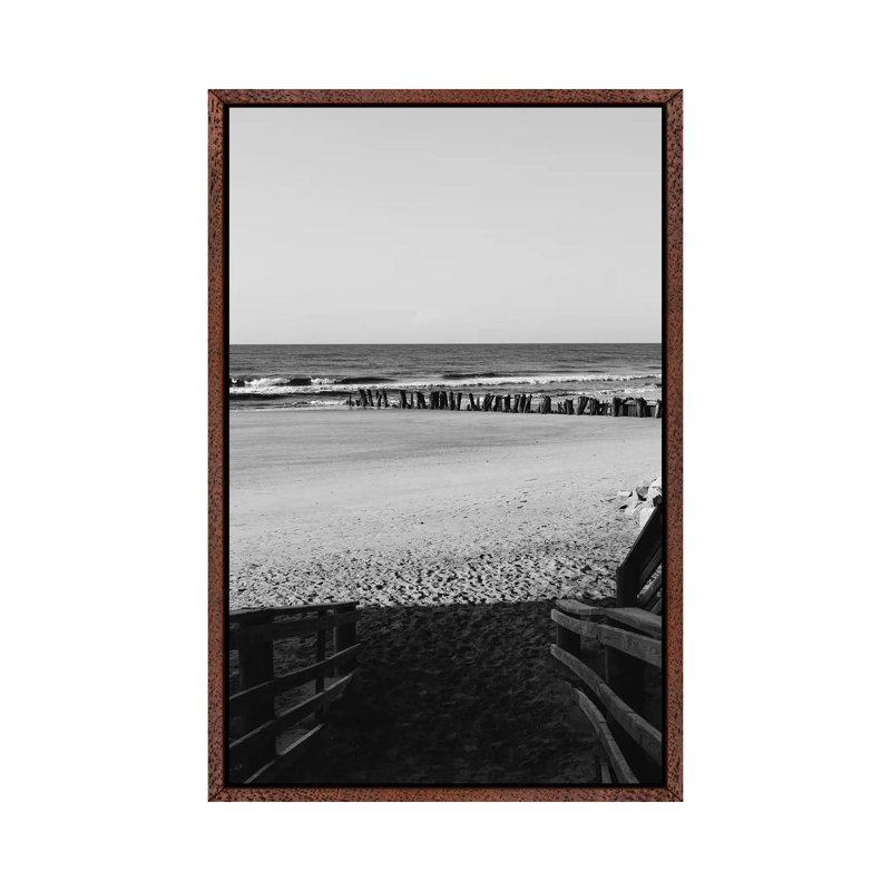 Sullivan's Island II by Bethany Young - Print on Canvas, 66.04cm H x 45.72cm W x 3.81cm D, Classic Brown Wood Framed
